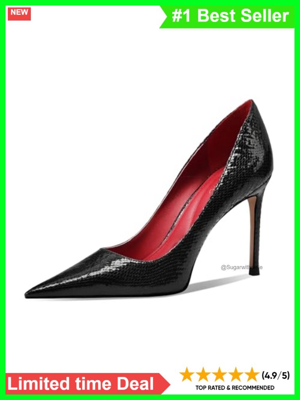 Qililul Pointed Toe Stiletto Heel Closed Toe Dress Pumps Formal Heels